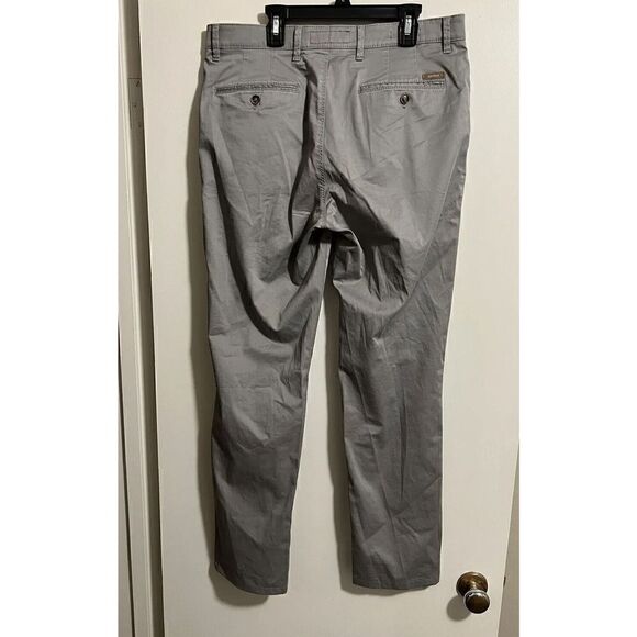 Atelier Garduer Mens Gray Benito Modern Fit Pants Mid Rise Straight Leg 33 x 34 - Picture 2 of 3